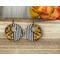 Southwest Striped Floral Boho Earrings