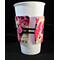 French Bulldogs on pink with Effiel tower on reverse drink sleeve handmade in USA by A Fur Baby Favorite