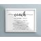 Personalized Coach gift, Thank you Coach sign, coach appreciation gift, Coach Definition, End of School year gift