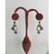 Silver Heart and Black Onyx Earrings