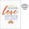 Pride Month Instant Download Printable Card: When Hate is Loud, Love Must Not Be Silent Rainbow Card, LGBTQ+ Gifts, Pride Printables