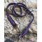 Dog Seat Belt Leash Car Safety ~ 4' Purple & Brown ~ Handmade in USA Car Leash