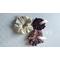 Hair scrunchies made of laces, cottons, chiffon, any other soft colorful materials