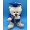 Plush Personalized Graduation Bear Class 2021. Cream color with school color yellow