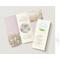 screen shot pastel leaf tri0fold brochure in color lavender.