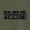 National Womens Strike for Equality June 24 Apparel - Women's Rights Shirt - Real Men are Feminists, Gender Equality Green Shirt for Youth