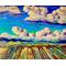 "The Fields Of Home" Landscape Original Chris Wakefield Oil Painting on Canvas