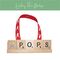 pops scrabble ornament