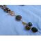 Front clasp toggle with unakite dangle