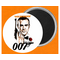 James Bond Goldfinger Poster Fridge Magnet By AREA51GALLERY New Orleans