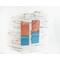 Fold-Formed Flame-Painted Sea Foam Aqua Copper Enamel Statement Earrings
