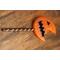 front of horror pumpkin resin lollipop prop - costume prop and decoration orange and black front for cosplayers and Halloween collectors