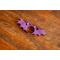 purple bat book page holder for book lovers front view, bat-shaped thumb page holder