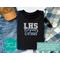 Personalized Spirit Apparel - Customized Short-Sleeved Class of 2025 Senior T-Shirt with School Letters, School Colors, and Team Mascot