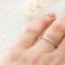 Simple Sterling Silver Half Round Ring Band For Women 