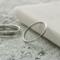 Simple Sterling Silver Half Round Ring Band For Women 
