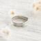 Simple Sterling Silver Half Round Ring Band For Women 