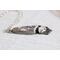 Sterling silver and ocean jasper pendant necklace with drusy pocket.