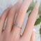  Vintage sterling silver leaf ring on a hand, eco-friendly, sizes 3-10.
