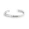 Sterling silver baby name bracelet. 
