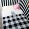 black and white baby blanket