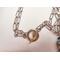 Toggle clasp with paperclip chain necklace