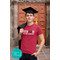 Personalized Spirit Apparel - Customized Short-Sleeved Class of 2025 Senior Cheerleader T-Shirt with School Colors and Team Mascot