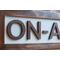 on air sign close up wooden on air letters on acrylic sign LED desk lamp