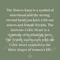 Text on green background explaining the meaning of the sister knot.