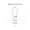 Gold filled lever back wire closure that illustrates what it looks like.