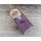 Handmade Premium Leather Tarot Card Case in a purple hue called Violet Cosmos