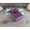 Handmade Premium Leather Tarot Card Case in a purple hue called Violet Cosmos