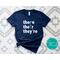 Bookish Graphic Bag and Tee Set - Grammar Canvas Tote Bag There, Their, They're with Humorous Usage Examples, Funny Reading Lovers Shirt