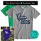 Personalized Grow With Me Shirt - Graduating Class Year T-Shirt Personalized with School Colors, Growth Chart for Kindergarten to Senior Year