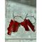Red Bow Earrings