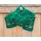 Another pic of a green scarf with trees along its length.