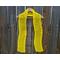 A pic of display of a yellow Zig Zag Crochet Scarf Pattern.