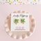 fireflyFrippery Shamrock Sugar Cookie Earrings on Card - White