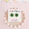 fireflyFrippery Shamrock Sugar Cookie Earrings on Card - Green