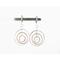 Elegant 925 Sterling Silver Clip On Earrings with Mixed Metal Hoops of Argentium 935 Sterling Silvder, Copper and Brass