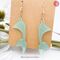 Mermaid's Tail Earrings Dangle Drop Style