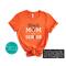 Personalized Senior Year Shirt - Cheerleading Mom of a Senior T-Shirt in School Colors with Team Mascot, Class of 2025