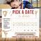 Editable Minimalist Gymnastics Themed Donation Calendar Template