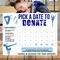 Customizable Minimalist Gymnastics Fundraiser Donation Calendar Template