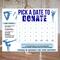 Customizable Minimalist Gymnastics Fundraiser Donation Calendar Template