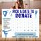 Customizable Minimalist Gymnastics Fundraiser Donation Calendar Template
