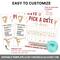 Editable Minimalist Gymnastics Themed Donation Calendar Template