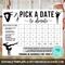 DIY Minimalist Gymnastics Themed Donation Calendar Template