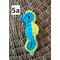 blue and green 2 inch long handmade crochet seahorse barrette
