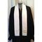 Simple wedding officiant stole, white clergy stole, celebrant gift, officiant gift, portable clergy stole, ceremony wedding stole